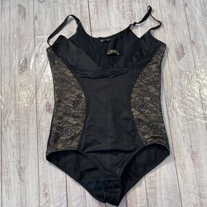 Inspirations by Maidenform Be Chic - Bottom Clasp Black Lingerie  - XL